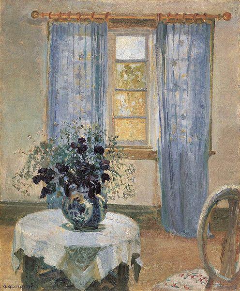 Anna Ancher Blue Clematis in the Artist's Studio France oil painting art